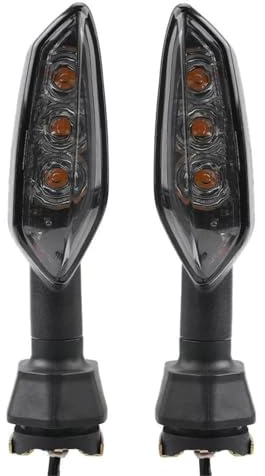 Indicatori Di Direzione Lampadina Lampeggiante Per Motocicletta Per KAWASAKI Per Z 125 Per Z 250 Per Z 300 Per Z 400 Per Z 650 Per Z 750 Per Z 800(Fumo,2 pezzi)