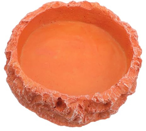 Gatuida Comedero para Reptiles Terrario para Tortugas Comedero De Roca Artificial para Reptiles Plato para Tortugas Plato Decorativo