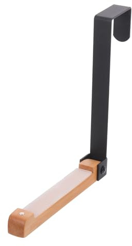 FONDOTIN Porte-manteau Suspendu Fer et Bois pour Porte Arrière Organisateur sans Perçage Crochet Mural Robuste pour Manteaux Sacs et Accessoires Rangement Pratique pour Chambre et Cuisine