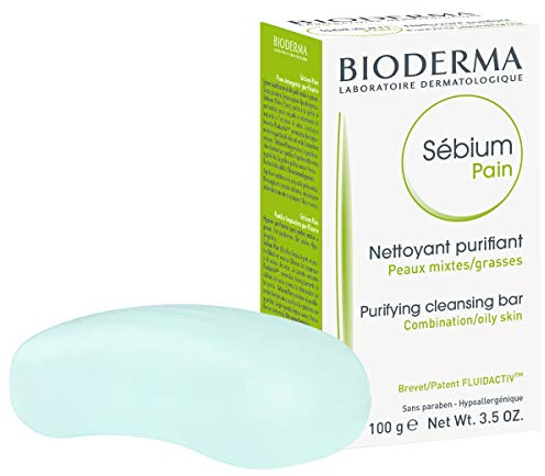 Bioderma Sebium Purifying Cleansing Bar For Combination & Oily Skin - Sebium Face Wash Soap Bar 100g