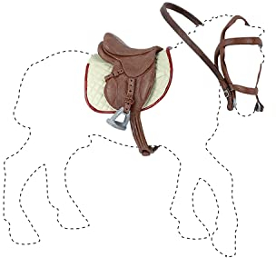 Papo - Figurines A Collectionner - Playset Accessoires Cavalier - Tapis De Selle, Etriers, Rênes - Enfants - Filles Et Garçons - A Partir De 3 Ans