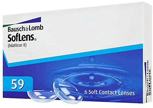 SofLens 59 Bausch & Lomb månatliga sfäriska kontaktlinser, 6 styck / 8.6 BC / 14.20 DIA / -00,50