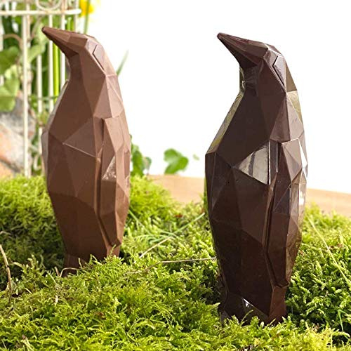 LOT DE 2 Moulage chocolat de Pâques GUSTIN LE PINGOUIN 2x80g - chocolat de Pâques - Fabrication 100 % artisanale et Française - chocolat lapin poule cloche poussin oeuf