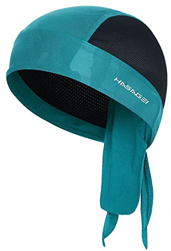 HASAGEI Gorra deportiva, bandana para motoristas, pañuelo para la cabeza, gorro de verano, gorro para bicicleta, elástico, transpirable, absorbe el sudor, de secado rápido