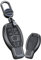 KUNIO Coque de clé de Voiture Compatible avec Mercedes Benz A B C S G Classe AMG CLA GLC GLA GLK CLK ML Cuir Étui de clé télécommande Housse Porte-clés 3 Boutons C Noir