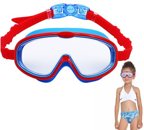 Smileshiney Kinderbrille zum Schwimmen | Antibeschlag-Schwimmbrille für Unisex-Kinder – Schnorchelbrille, Schnorchelausrüstung mit Silikondichtung, Schwimmmaske für Jungen und Mädchen, Pool, Strand