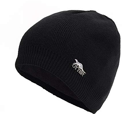 100% Waterproof, Windproof, Breathable - Beanie Hat Suitable for All Activities in All Weather Conditions Hat (Black - AA)