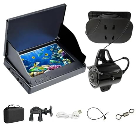 YVAAASIYC Cámara de Pesca submarina IPS 4,3/5 Pulgadas con Pantalla LCD, 5000 mAh, IP68, Resistente al Agua, for en Invierno(D)