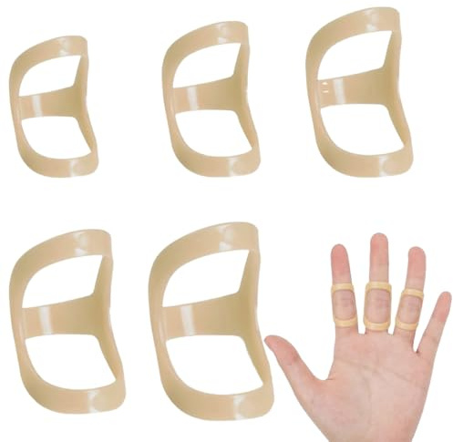Férula Dedo, 5 Piezas, Férula Pulgar, para soporte y protección de Dedos Rotos, Inmovilización de Nudillos y Enderezamiento, para Artritis, Tendinitis y Esguince de Pulgar(6,7,8,9,10)