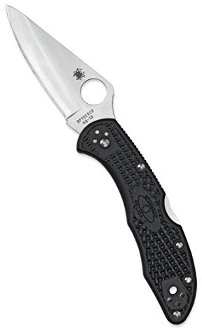 Spyderco Delica 4 Spyder Kantenfaltmesser, Schwarz