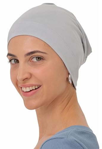 Deresina Bamboo Chemo Headwear for Women & Men – Ultra-Soft, Lightweight, Breathable Sleep Cap, Alopecia and Hair Loss Beanie (Colour - Sky Blue)