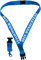 Geschenkartikel Schlüsselband 25 mm mit Verschluss Bedruckt mit Ihrem Schriftzug/auch für Kids (blau)