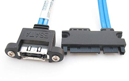 CpuStuff 22Pin SATA to Panel Mount ESATA 12 Inches