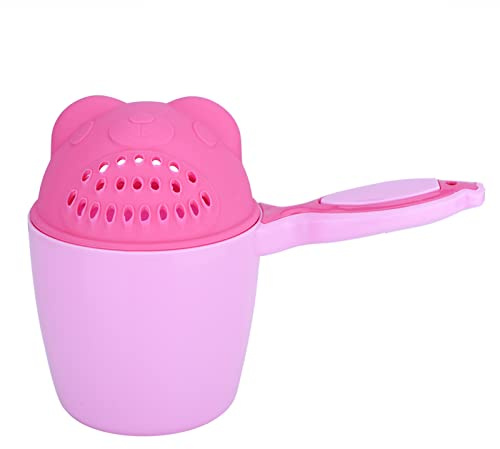 Baby Bath Rinse Cup, Detachable Shampoo Rinser for Gentle Hair Washing, Ergonomic Design with Soft Control for Newborns Toddlers and Sensitive Scalp Care