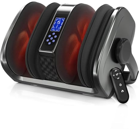 TISSCARE Foot Massager with Heat: Shiatsu Foot Massager for Plantar Fasciitis,Neuropathy, Circulation and Pain Relief for Foot Calf Gifts for Women and Men