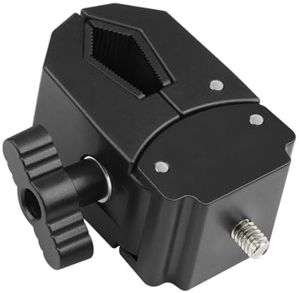 Luwecf Abrazadera de Montaje en Tubo para trípode, Accesorio para trípode, portátil, de fácil instalación para cámaras, Clip de Tubo, Style a