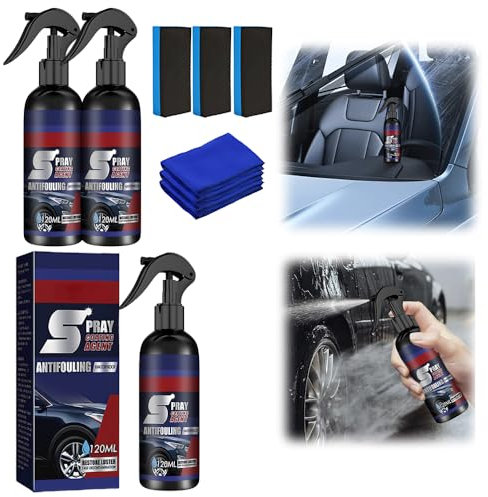 2025 New Ceramic Car Coating Spray, 3-in-1 Multi-Functional Coating Renewal Agent, High Quick Car Polish Coating Spray Paint Protection, Durable Car Detailing Fast-Acting Coating Spray (3PACK)