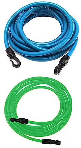 Harewtwy 2PCS Natation Formation Résistance Élastique Exerciseur Corde 4M Corde d'exercice Réglable