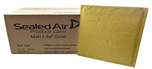Sealair Mail Lite guld självförseglande kuvert, 240 x 330 mm, 50 /BX, 50 st
