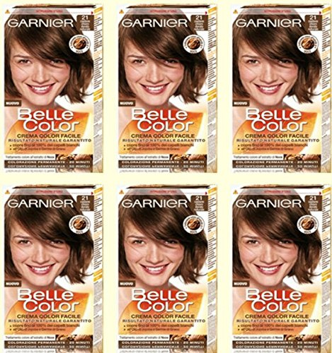 6 x Garnier Belle Color 21 – Hellbraun Gold Haarfärbung