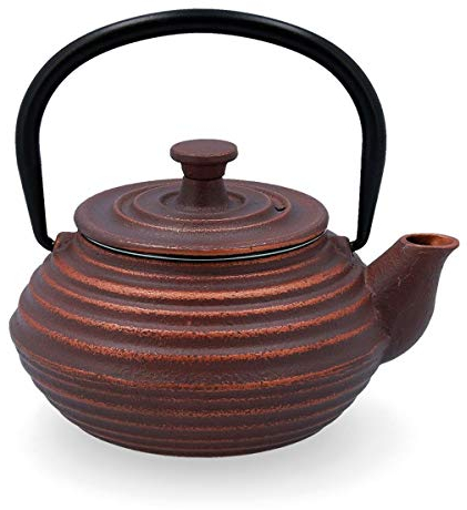 Quid Serenia Tetera Hierro Fundido, con Filtro en Acero INOX, 30cl, Válida para Todos los Fuegos, Estándar