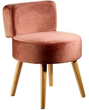 Echtwerk Sessel Milo, Polstersessel, Skandinavischer Sessel, Stuhl mit Komfort, hohe Rückenlehne, weiche Schaumstoffpolsterung, für Wohnzimmer & Leseecke, Holzfüße, 44 x 58 cm, 4 kg, Taupe