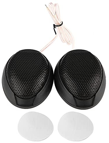 Akozon 1000W Mini Haut-Parleur de Voiture Audio Haut-Parleur Rond Autocollant Haut-Parleur Automobile avec Colle (Noir)