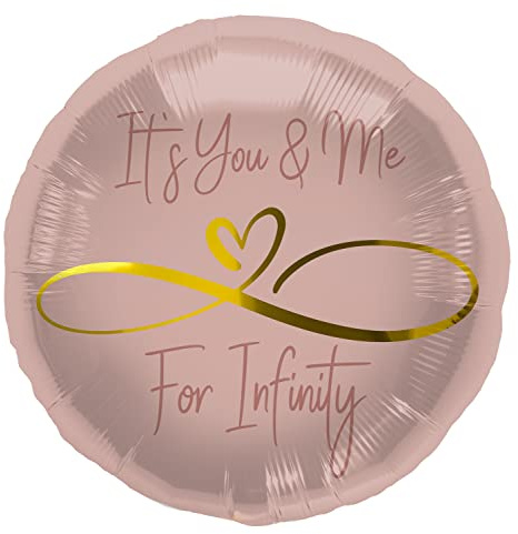 Folat 67947 Ballon en aluminium Infinity Love - 45 cm