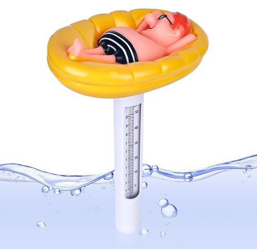Termometro galleggiante per piscina, termometro per piscina, infrangibile, termometro per piscina, termometro galleggiante per piscina, termometro, per piscina, spa, acquari, laghetti e piscine,