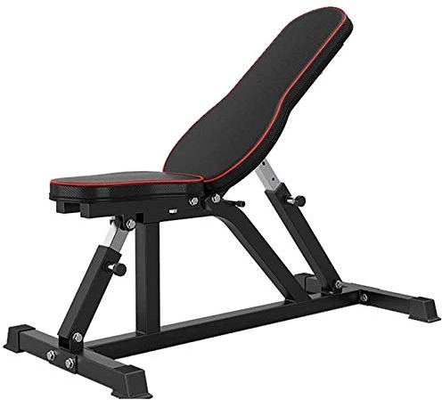 Banco de ejercicios plegable con inclinación ajustable, taburete con mancuernas, banco abdominal para sentarse, banco de ejercicios plano, bancos de pesas multifunción, entrenamiento de fuerza