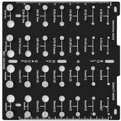 Misuratore di identificazione della vite del tester del filo con 14 standard e 14 filettatura metrica calibro Checker dado strumento di controllo della vite