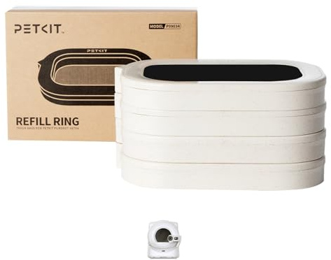 PETKIT Katzenstreu-Beutel, für PUROBOT Ultra Selbstreinigende Katzentoiletten,4 Rollen, Große Kapazität, Müllbeutel für Selbstreinigende Katzentoiletten
