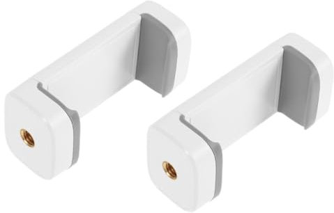 CHICAMPERA 2piezas Soporte De Teléfono Móvil Abrazadera para Trípode Compatible Selfie Live Streaming y Fotografía Diseño Ligero y Resistente Uso Versátil Modos Vertical y Horizontal