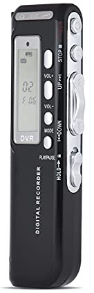 Digitales Diktiergerät, 8 GB, Sprachaktivierung, VAR MP3-Musik-Player, A-B, Wiederholungsschleife