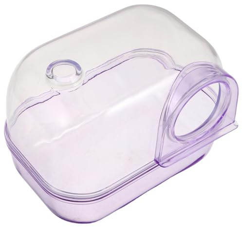 GARVALON Vasca da Bagno Sabbia per Criceti e Cincillà in Plastica Lettiera Anti-Spruzzo Base Antiscivolo Contenitore Spazioso per Piccoli Animali Domestici e Habitat Bagno