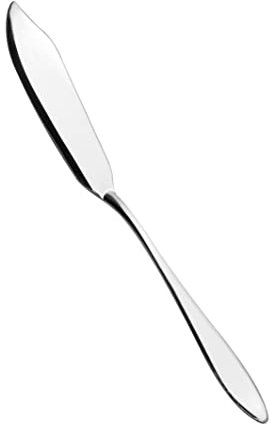 Salvinelli Galileo Set Coltelli Pesce Acciaio Inox 18/10, Coltello da Pesce, 12 Pezzi, Spessore 3,0 mm, Made in Italy, Finitura lucida