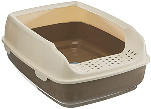 Trixie 40393 Katzentoilette Delio mit Rand, 35 × 20 × 48 cm,mehrfarbig