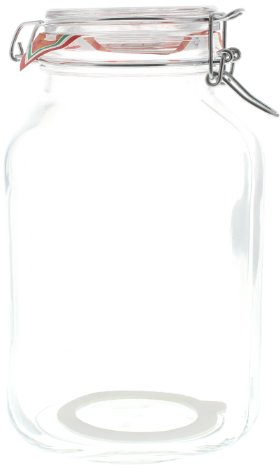 Bormioli # 845658# Barattolo Grande Barattolo/Barattolo in Vetro con Tappo per 3 L
