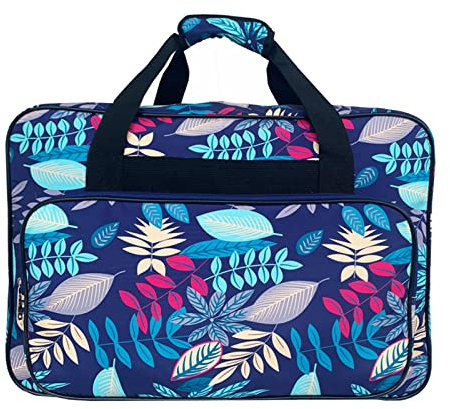F Fityle Bolso de Almacenamiento Portátil de Viaje de la Bolsa de la Máquina de Coser de Gran Contenido, azul claro, Modern