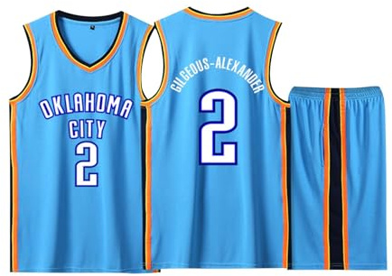 ABRTJCL 2-Teiliges Kinder/Erwachsener Basketball Trikot Set, Kinder/Erwachsene Basketball Trikot Shirt und Shorts, Kinder/Erwachsener Basketball Weste + Shorts Blau M
