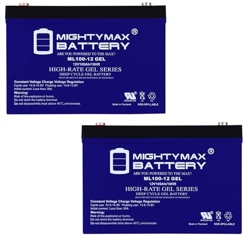 Mighty Max Battery 12V 100AH GEL Replacement Battery Compatible with Deka 8G31-2 Pack