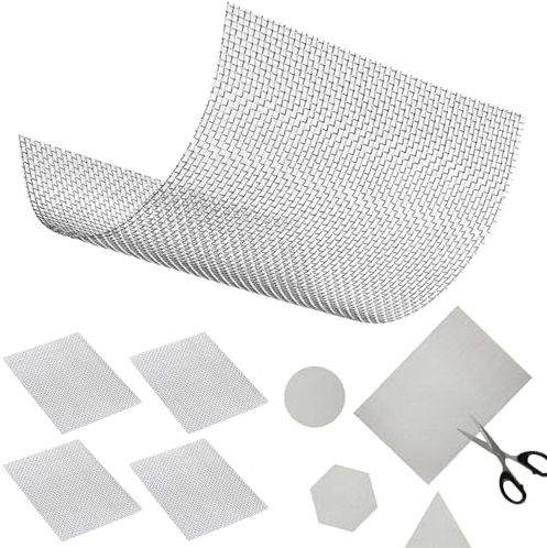 Grille Métallique Anti Insecte,Acier Inoxydable Grillage,Grille Métallique,Maille en Acier Grillage,Grillage Métallique en Acier Inoxydable,Grillage Anti Rongeur pour Empêcher Souris Insectes