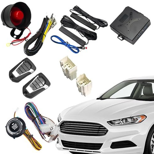 Sistema de alarma de coche para robo, sistema de alarma pasiva sin llave, inmovilizador antirrobo, kit de encendido de arranque, entrada sin llave automática, protección de alarma antirrobo