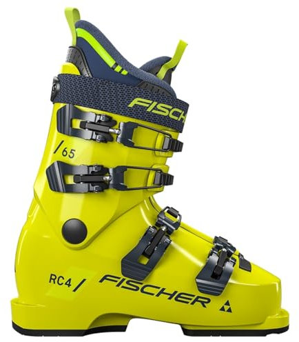 VDP Skischuhe Skistiefel für Kinder/Jugendliche - Fischer RC4 65 JR Junior - MP26.5 EU41 1/3 - Kinder/Jugendliche Alpin Skischuhe - Flex 65 - für sportliche Youngsters - Ski Stiefel Jugend Ski Boots