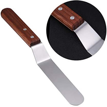 VICASKY 6 Spatola Per Crema Spatola Per Burro Spatola Dritta Per Torte Raschietto Per Torte Piccola Spatola Per Spatola Per Fondente Liscia Per Decorare Manico In Stile