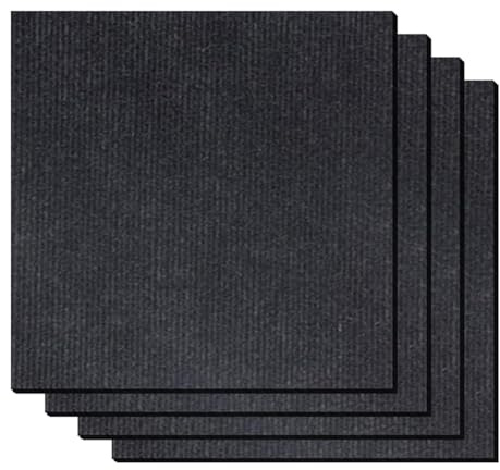 YUNFANOZ Losetas de moqueta, Baldosas de moqueta, Alfombrilla Protectora para el Suelo, Muebles para el hogar, Lavable(Black,50 * 50cm)