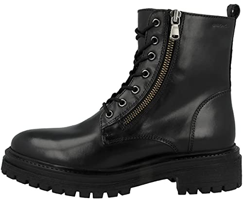 Geox D Iridea F, Stivaletti Donna, Nero 043, 39 EU