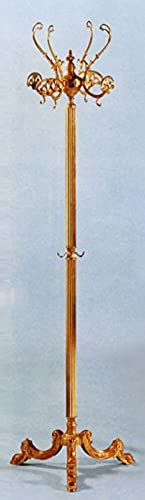 Casa Padrino Luxus Barock Garderobenständer Gold 45 x 45 x H. 175 cm - Edler Messing Kleiderständer - Barock Hotel Garderoben Möbel