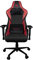Konix Drakkar Chaise de Bureau Gaming Hel - Inclinaison siège 150° - Cuir polyuréthane Lisse - Noir et Rouge