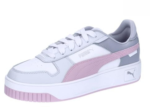 PUMA Damen Carina Street Turnschuhe, Puma White Grape Mist Puma Silver, 38.5 EU